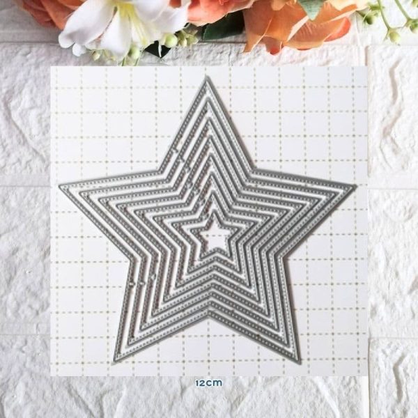 Estrella con Pespunte Set x8