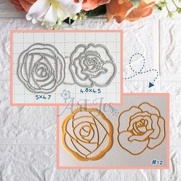 Flor #12 Rosa x2
