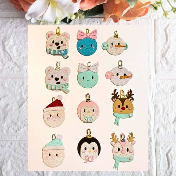 Esferas de Caritas Navideñas - Imagen 2